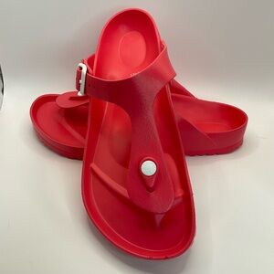 Birkenstock Gizeh Women's EVA Coral Sandals US Size 9 EU40